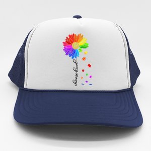 Autism Sunflower Choose Kind Trucker Hat