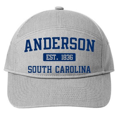 Anderson South Carolina Classic Varsity Style Block Letter 7-Panel Snapback Hat