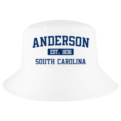 Anderson South Carolina Classic Varsity Style Block Letter Cool Comfort Performance Bucket Hat