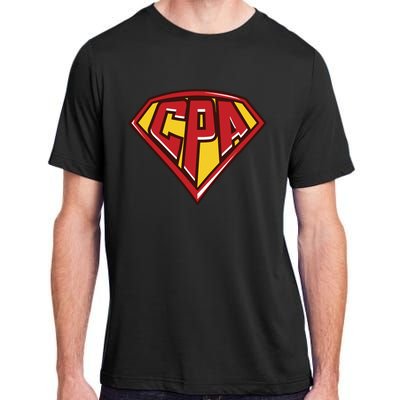 Accountant Superhero CPA T Finance Tee Adult ChromaSoft Performance T-Shirt