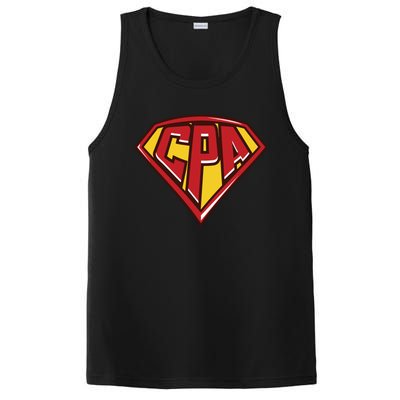 Accountant Superhero CPA T Finance Tee PosiCharge Competitor Tank