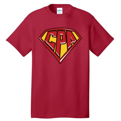 Accountant Superhero CPA T Finance Tee Tall T-Shirt