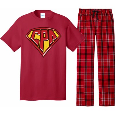 Accountant Superhero CPA T Finance Tee Pajama Set