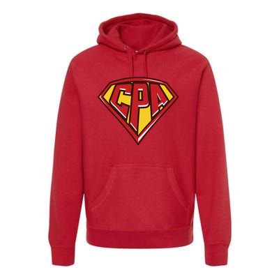 Accountant Superhero CPA T Finance Tee Premium Hoodie