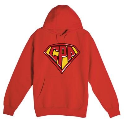 Accountant Superhero CPA T Finance Tee Premium Pullover Hoodie