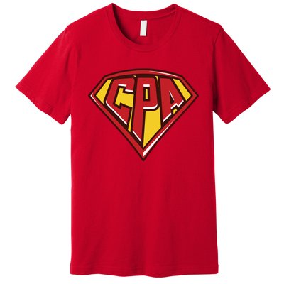 Accountant Superhero CPA T Finance Tee Premium T-Shirt