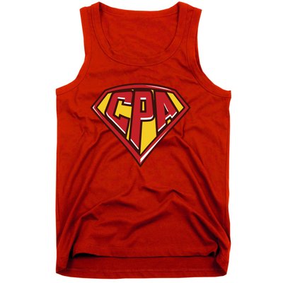 Accountant Superhero CPA T Finance Tee Tank Top