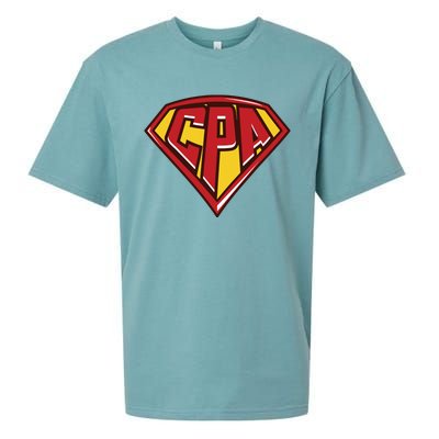 Accountant Superhero CPA T Finance Tee Sueded Cloud Jersey T-Shirt