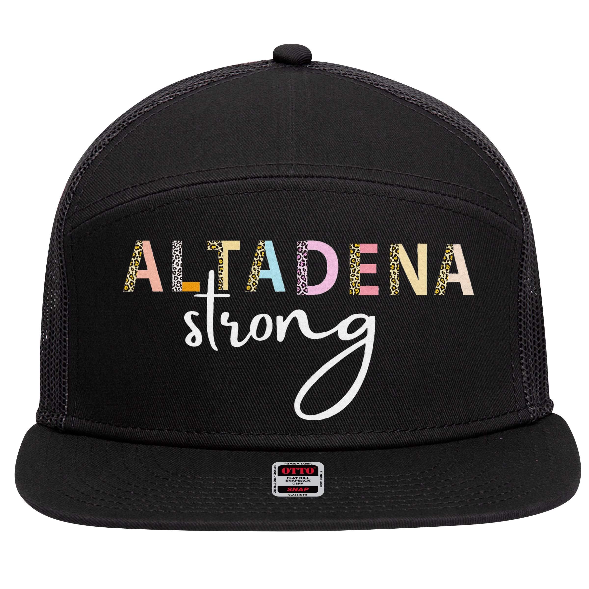 Altadena Strong California Women 7 Panel Mesh Trucker Snapback Hat
