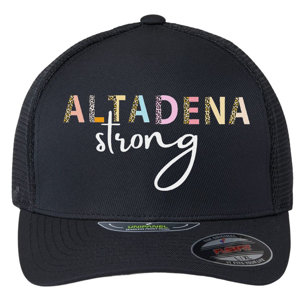 Altadena Strong California Women Flexfit Unipanel Trucker Cap