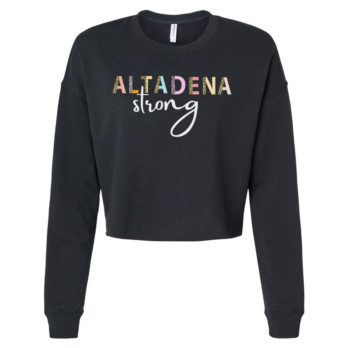 Altadena Strong California Women Cropped Pullover Crew