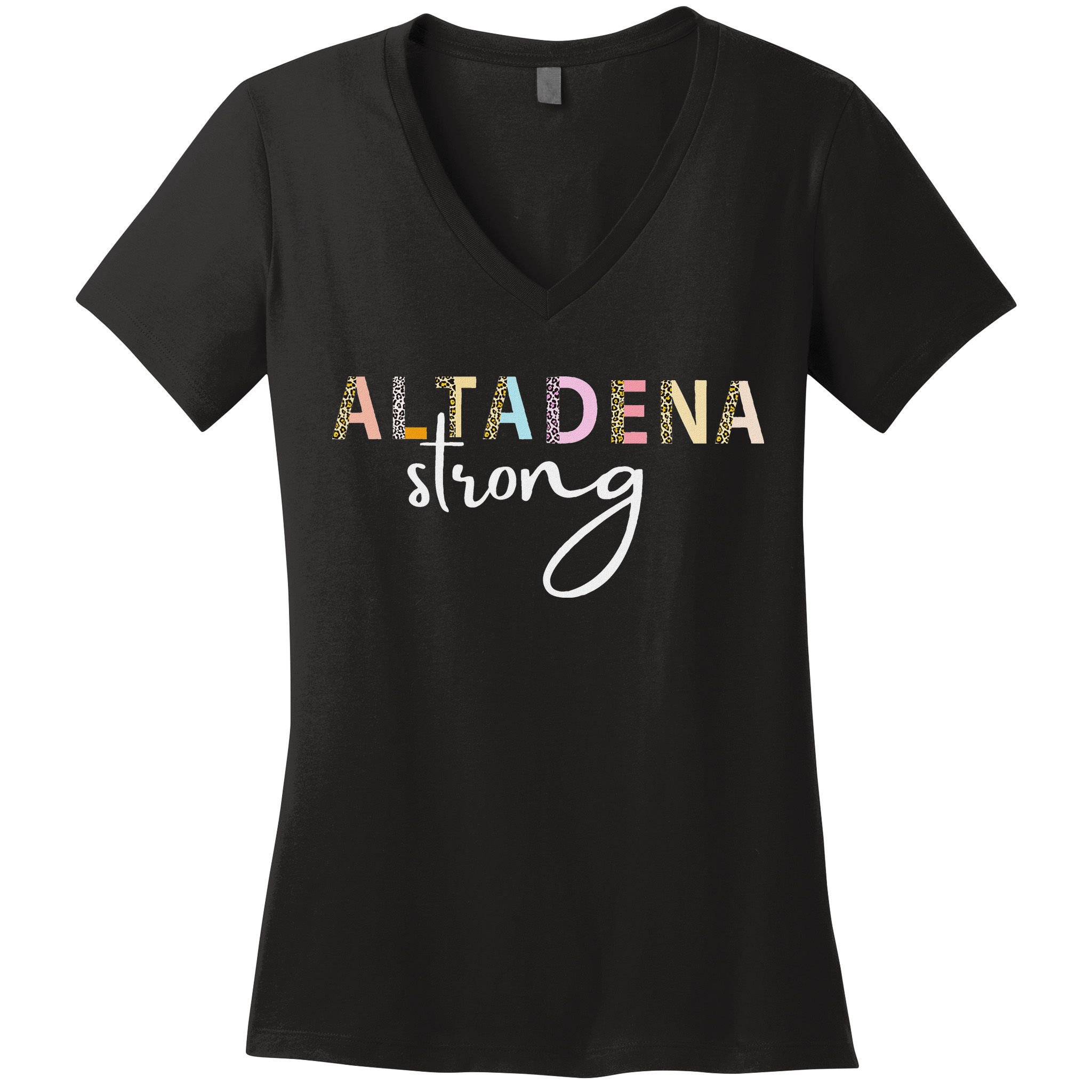 Altadena Strong California Women Women's V-Neck T-Shirt