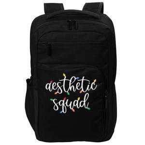 Aesthetic Squad Christmas Dealer Holiday Nurse Injector Funny Gift Impact Tech Backpack