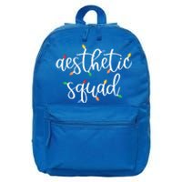 Aesthetic Squad Christmas Dealer Holiday Nurse Injector Funny Gift 16 in Basic Backpack