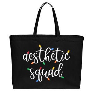 Aesthetic Squad Christmas Dealer Holiday Nurse Injector Funny Gift Cotton Canvas Jumbo Tote