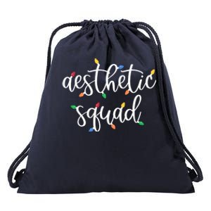 Aesthetic Squad Christmas Dealer Holiday Nurse Injector Funny Gift Drawstring Bag