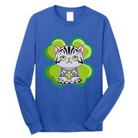 American Shorthair Cat Anime Kitten Irish St Patricks Funny Gift Long Sleeve Shirt