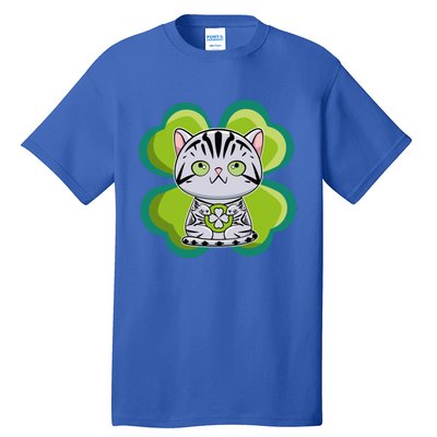 American Shorthair Cat Anime Kitten Irish St Patricks Funny Gift Tall T-Shirt