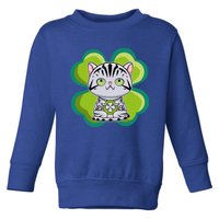 American Shorthair Cat Anime Kitten Irish St Patricks Funny Gift Toddler Sweatshirt