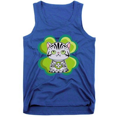 American Shorthair Cat Anime Kitten Irish St Patricks Funny Gift Tank Top