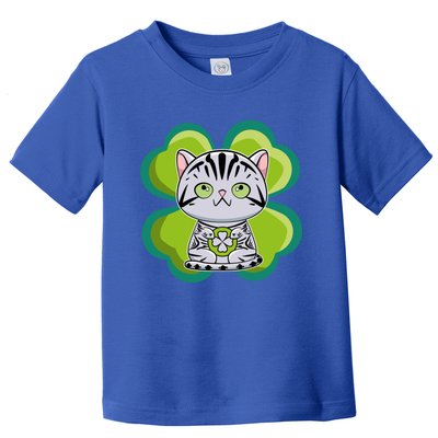 American Shorthair Cat Anime Kitten Irish St Patricks Funny Gift Toddler T-Shirt