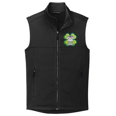 American Shorthair Cat Anime Kitten Irish St Patricks Funny Gift Collective Smooth Fleece Vest