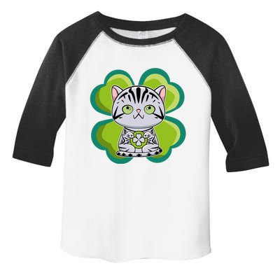 American Shorthair Cat Anime Kitten Irish St Patricks Funny Gift Toddler Fine Jersey T-Shirt