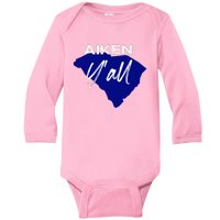 Aiken South Carolina YAll Sc Palmetto State Road Trip Baby Long Sleeve Bodysuit