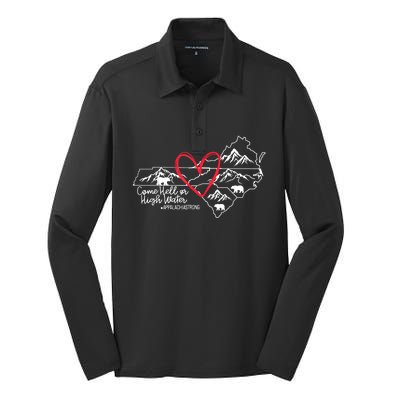 Appalachia Strong Come Hell Or High Water United Mountain Silk Touch Performance Long Sleeve Polo