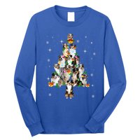 Australian Shepherd Christmas Tree Lights Xmas Pajama Dog Cool Gift Long Sleeve Shirt