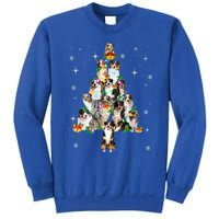 Australian Shepherd Christmas Tree Lights Xmas Pajama Dog Cool Gift Sweatshirt