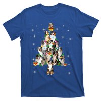 Australian Shepherd Christmas Tree Lights Xmas Pajama Dog Cool Gift T-Shirt