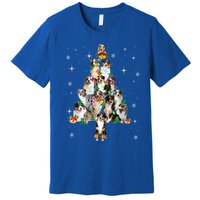 Australian Shepherd Christmas Tree Lights Xmas Pajama Dog Cool Gift Premium T-Shirt