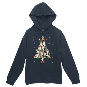 Australian Shepherd Christmas Tree Lights Xmas Pajama Dog Cool Gift Urban Pullover Hoodie