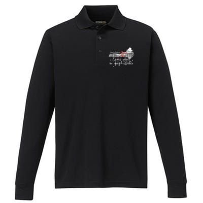 Appalachia Strong Come Hell Or High Water Mountain Nc Vn Tn Performance Long Sleeve Polo