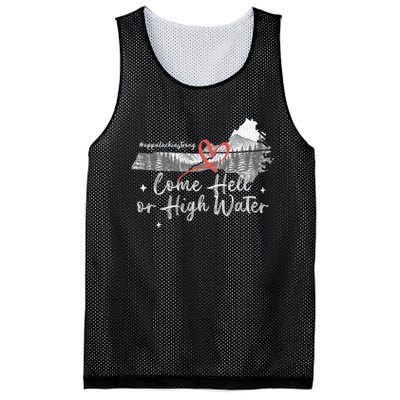 Appalachia Strong Come Hell Or High Water Mountain Nc Vn Tn Mesh Reversible Basketball Jersey Tank