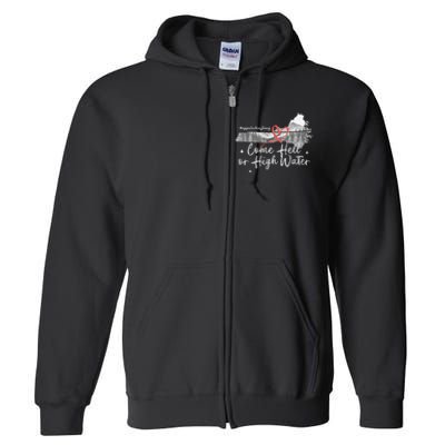 Appalachia Strong Come Hell Or High Water Mountain Nc Vn Tn Full Zip Hoodie