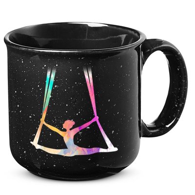 Aerial Silks Circus Yoga 15oz Campfire Ceramic Mug