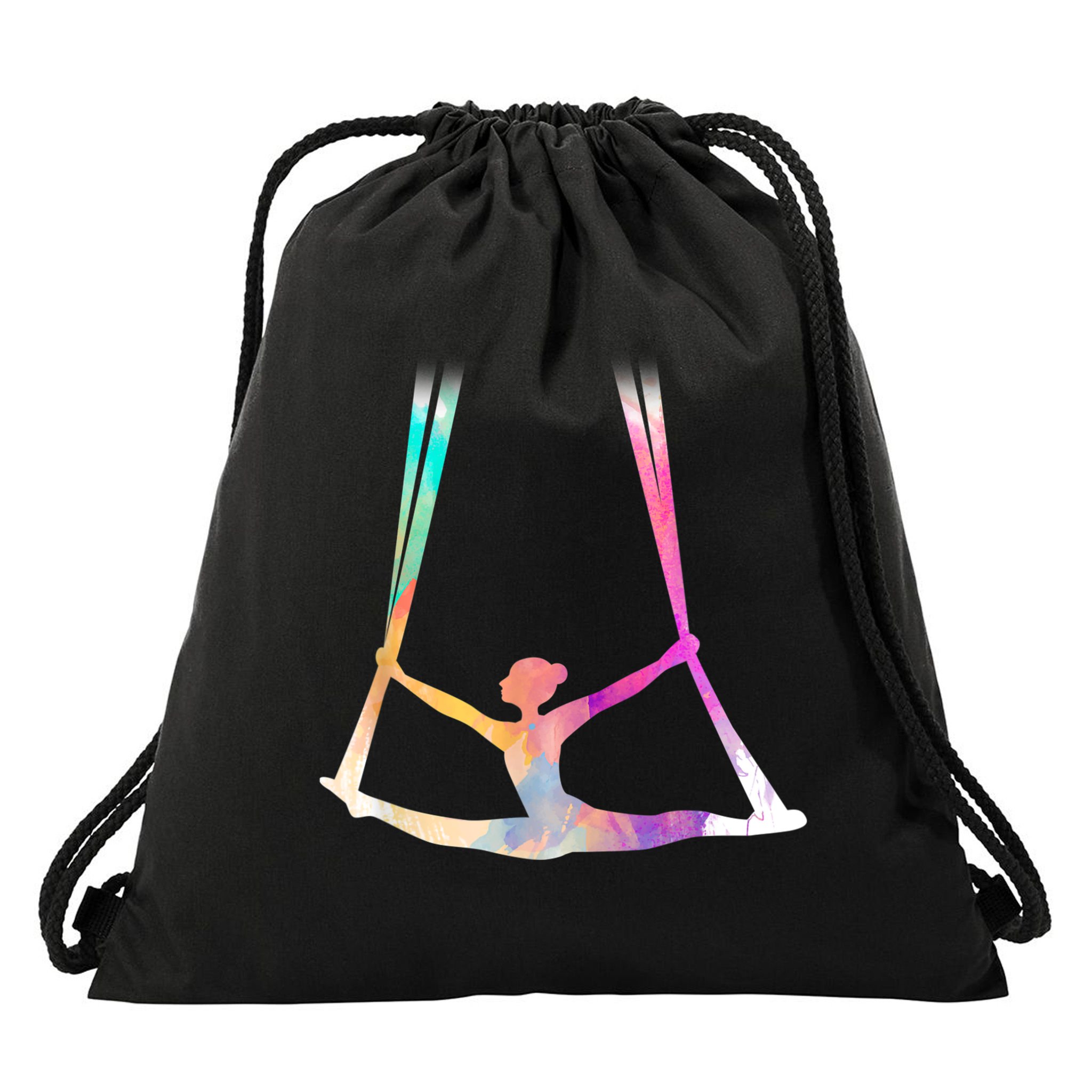 Aerial Silks Circus Yoga Drawstring Bag