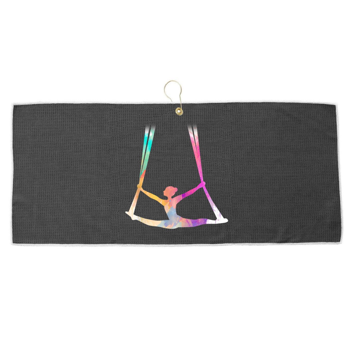 Aerial Silks Circus Yoga Large Microfiber Waffle Golf Towel