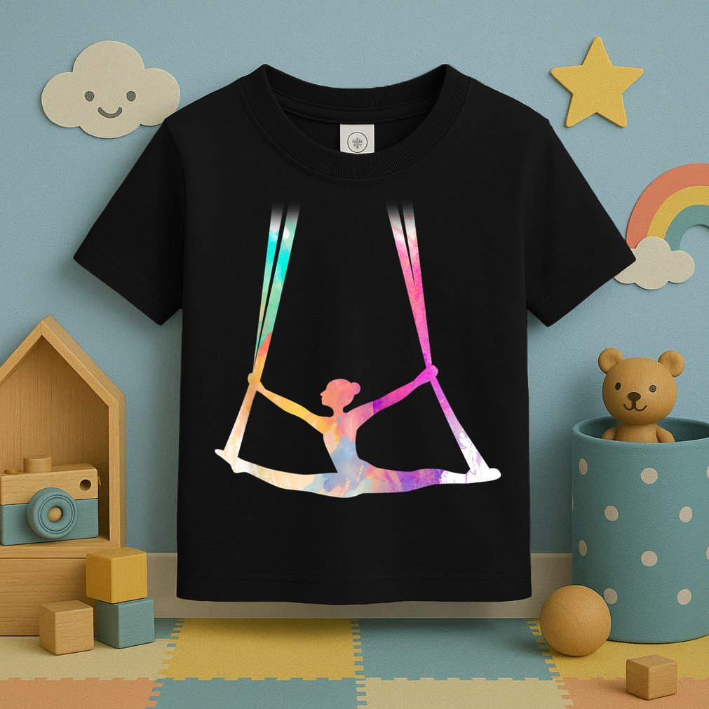 Aerial Silks Circus Yoga Toddler T-Shirt