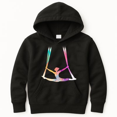 Aerial Silks Circus Yoga Kids Hoodie