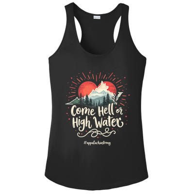 Appalachia Strong Come Hell Or High Water Mountain Nc Vn Tn Ladies PosiCharge Competitor Racerback Tank