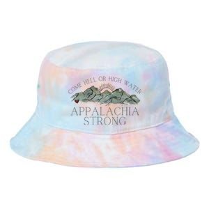 Appalachia Strong Come Hell Or High Water Mountain Nc Vn Tn Tie Dye Newport Bucket Hat