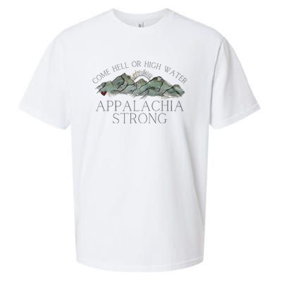 Appalachia Strong Come Hell Or High Water Mountain Nc Vn Tn Sueded Cloud Jersey T-Shirt