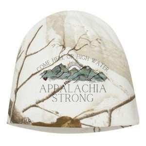 Appalachia Strong Come Hell Or High Water Mountain Nc Vn Tn Kati - Camo Knit Beanie