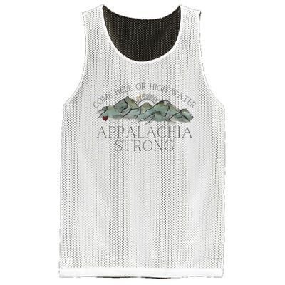 Appalachia Strong Come Hell Or High Water Mountain Nc Vn Tn Mesh Reversible Basketball Jersey Tank