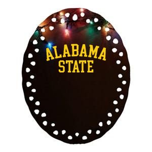 Alabama State Cool Al Alabamian Souvenir Women Ceramic Oval Ornament