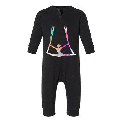 Aerial Silks Circus Yoga Cute Gift Infant Fleece One Piece