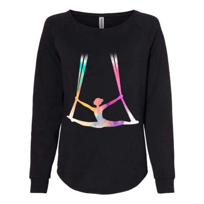 Aerial Silks Circus Yoga Cute Gift Womens California Wash Sweatshirt